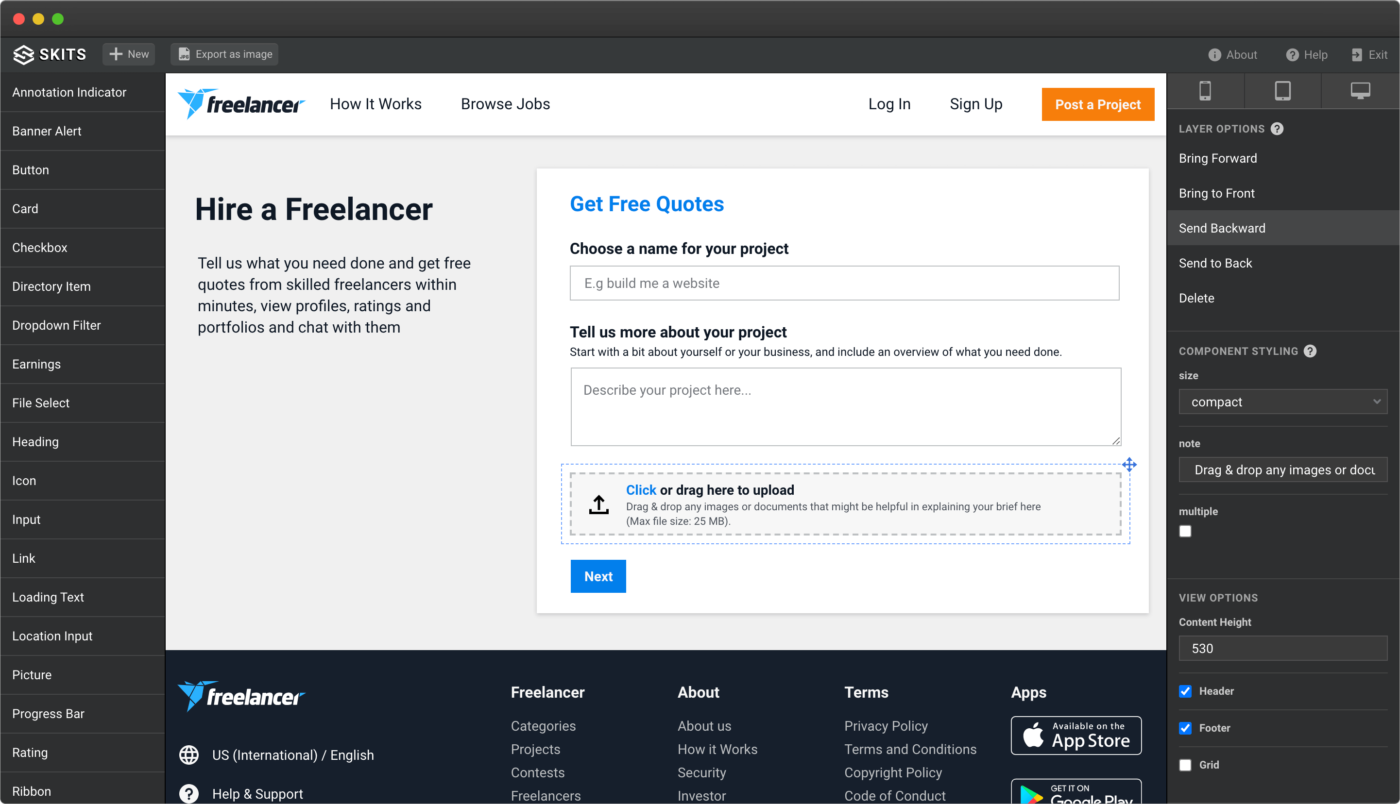 Design System Wireframing